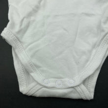 Load image into Gallery viewer, unisex Baby Berry, white cotton bodysuit / romper, GUC, size 0000,  