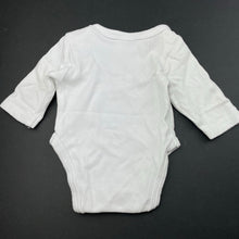 Load image into Gallery viewer, unisex Baby Berry, white cotton bodysuit / romper, GUC, size 0000,  