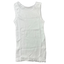 Load image into Gallery viewer, unisex Big Softies, white cotton singlet top, EUC, size 00,  