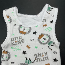 Load image into Gallery viewer, Boys Big Softies, cotton singlet top, lion, EUC, size 00,  