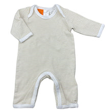 Load image into Gallery viewer, unisex Baby Patch, striped soft cotton romper, EUC, size 0000,  