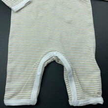 Load image into Gallery viewer, unisex Baby Patch, striped soft cotton romper, EUC, size 0000,  