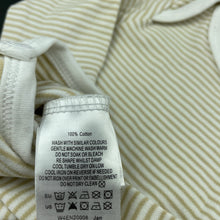 Load image into Gallery viewer, unisex Baby Patch, striped soft cotton romper, EUC, size 0000,  