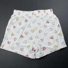 Load image into Gallery viewer, Girls Anko, cotton shorts, elasticated, hearts, GUC, size 6,  