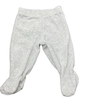 unisex Baby Baby, grey footed leggings / bottoms, EUC, size 0000,  