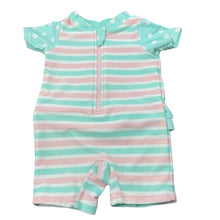 Load image into Gallery viewer, Girls Target, striped rashie suit, GUC, size 000,  