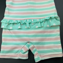Load image into Gallery viewer, Girls Target, striped rashie suit, GUC, size 000,  