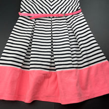 Load image into Gallery viewer, Girls Target, black &amp; white stripe dress, GUC, size 10, L: 71cm