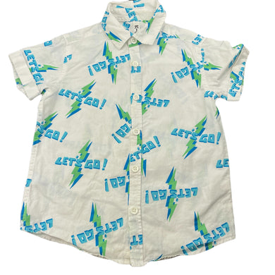 Boys KID, organic cotton short sleeve shirt, FUC, size 3,  