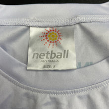 Load image into Gallery viewer, Girls Netball Australia, sports / activewear top, EUC, size 8,  