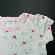 Load image into Gallery viewer, Girls Marquise, lightweight cotton romper, apples, FUC, size 0,  