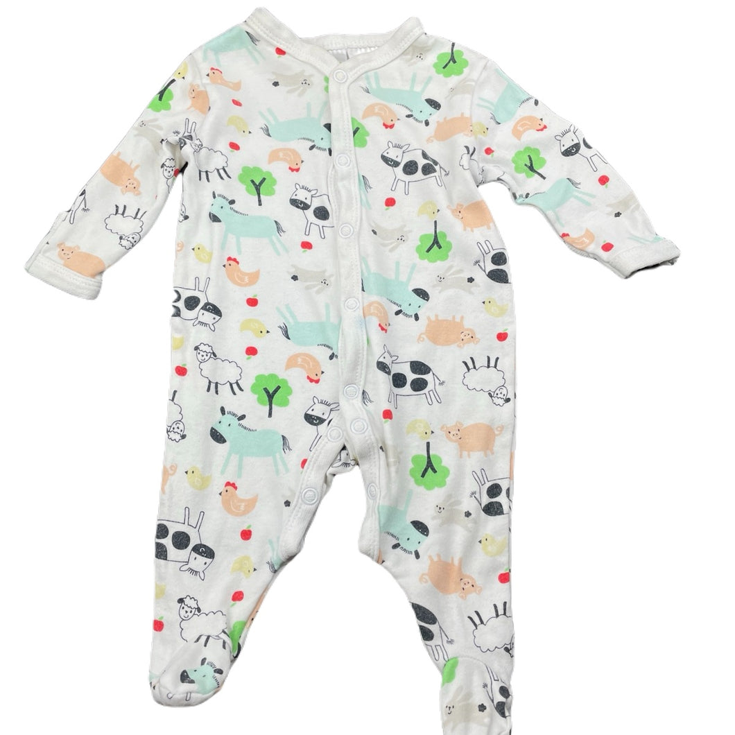 unisex Dymples, cotton coverall / romper, FUC, size 0000,  