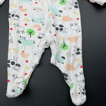 Load image into Gallery viewer, unisex Dymples, cotton coverall / romper, FUC, size 0000,  