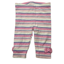 Load image into Gallery viewer, Girls Tiny Little Wonders, striped stretchy leggings, GUC, size 000,  