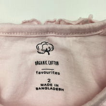Load image into Gallery viewer, Girls Favourites, pink organic cotton summer top, FUC, size 2,  