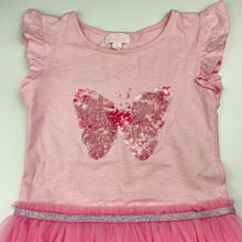 Load image into Gallery viewer, Girls Pumpkin Patch, cotton tulle &amp; sequin party dress, light marks, FUC, size 6, L: 58cm