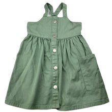 Load image into Gallery viewer, Girls Breakers, khaki denim dress, marks front &amp; back, FUC, size 2, L: 52cm