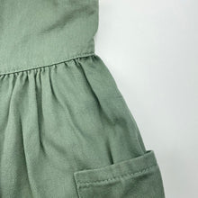 Load image into Gallery viewer, Girls Breakers, khaki denim dress, marks front &amp; back, FUC, size 2, L: 52cm
