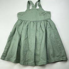 Load image into Gallery viewer, Girls Breakers, khaki denim dress, marks front &amp; back, FUC, size 2, L: 52cm