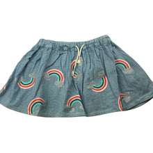 Load image into Gallery viewer, Girls Cotton On, chambray cotton skirt, elasticated, L: 24cm, GUC, size 2,  