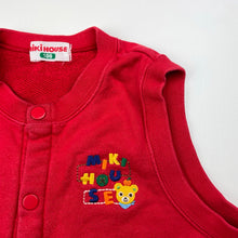 Load image into Gallery viewer, Boys MIKI HOUSE, red cotton vest, wash fade, FUC, size 3,  