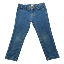 Load image into Gallery viewer, Girls Target, blue stretch denim pants, adjustable, Inside leg: 29.5cm, FUC, size 2,  