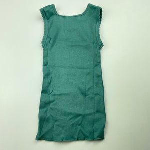 unisex Big Softies, green cotton singlet top, EUC, size 00,  