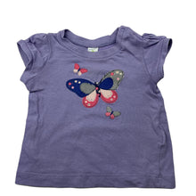 Load image into Gallery viewer, Girls Dymples, purple cotton t-shirt / top, GUC, size 00,  