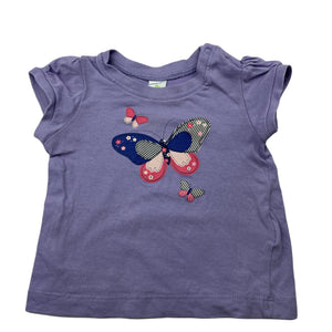 Girls Dymples, purple cotton t-shirt / top, GUC, size 00,  