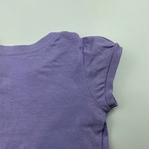 Girls Dymples, purple cotton t-shirt / top, GUC, size 00,  