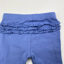 Load image into Gallery viewer, Girls Tiny Little Wonders, stretchy ruffle leggings / bottoms, GUC, size 00,  