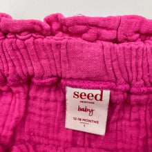 Load image into Gallery viewer, Girls Seed, pink crinkle cotton summer top, FUC, size 1,  