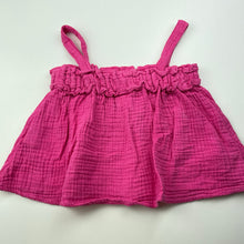 Load image into Gallery viewer, Girls Seed, pink crinkle cotton summer top, FUC, size 1,  
