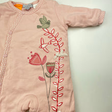 Load image into Gallery viewer, Girls Pumpkin Patch, wadded cotton winter coverall / romper, EUC, size 000,  