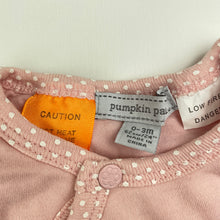 Load image into Gallery viewer, Girls Pumpkin Patch, wadded cotton winter coverall / romper, EUC, size 000,  