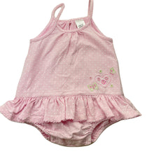 Load image into Gallery viewer, Girls Target, embroidered stretchy summer romper, GUC, size 0,  