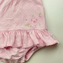 Load image into Gallery viewer, Girls Target, embroidered stretchy summer romper, GUC, size 0,  