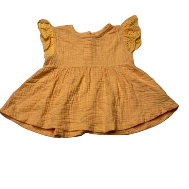 Girls Dymples, lightweight crinkle cotton top, GUC, size 00,  