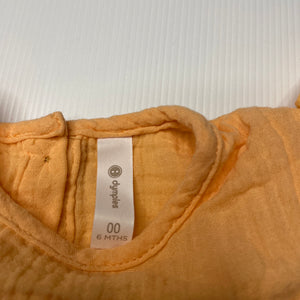 Girls Dymples, lightweight crinkle cotton top, GUC, size 00,  