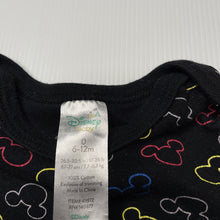 Load image into Gallery viewer, unisex DIsney, Mickey Mouse cotton bodysuit / romper, GUC, size 0,  