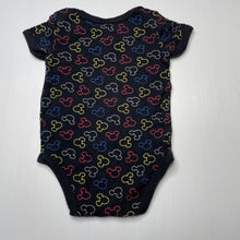 Load image into Gallery viewer, unisex DIsney, Mickey Mouse cotton bodysuit / romper, GUC, size 0,  