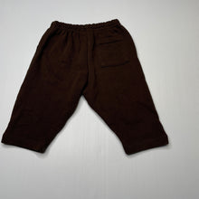 Load image into Gallery viewer, Boys Dymples, brown fleece lined pants, elasticated, GUC, size 00,  