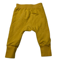 Load image into Gallery viewer, unisex Cotton On, mustard fleece lined stretchy pants, elasticated, GUC, size 0,  