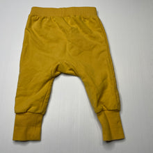 Load image into Gallery viewer, unisex Cotton On, mustard fleece lined stretchy pants, elasticated, GUC, size 0,  