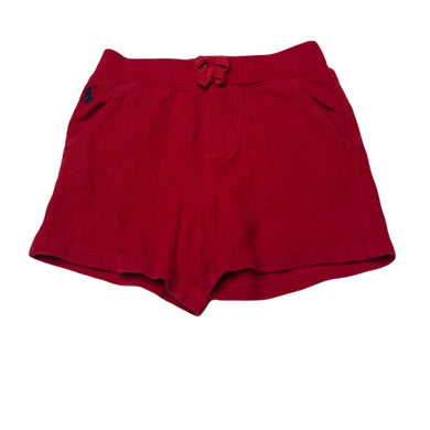 Boys Ralph Lauren, red cotton shorts, elasticated, GUC, size 12 months,  