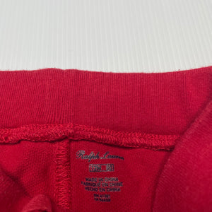 Boys Ralph Lauren, red cotton shorts, elasticated, GUC, size 12 months,  