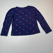 Load image into Gallery viewer, Girls Fun Spirit, navy cotton long sleeve top, GUC, size 4,  