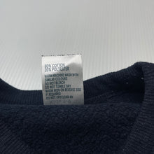 Load image into Gallery viewer, Boys Anko, navy fleece lined sweater / jumper, wash fade &amp; pilling, FUC, size 2,  