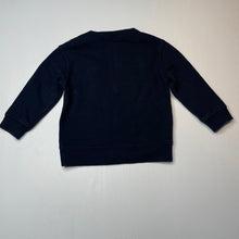 Load image into Gallery viewer, Boys Anko, navy fleece lined sweater / jumper, wash fade &amp; pilling, FUC, size 2,  