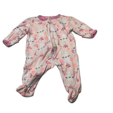 Girls Dymples, cotton zip coverall / romper, FUC, size 0000,  